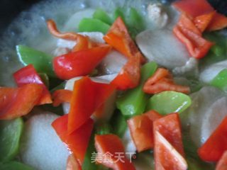 莴笋红椒炒山药肉片的做法步骤：10