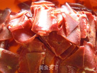 葱爆肝片的做法步骤：2