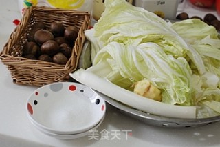 栗子扒白菜的做法步骤：1