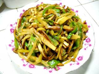 青椒榨菜五香干的做法步骤：10