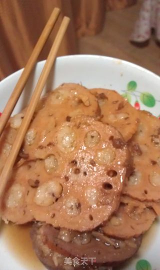 蜜糖糯米莲藕的做法步骤：6