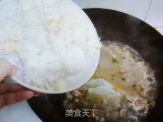 牛肉萝卜汤泡饭的做法步骤：4