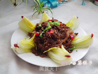 经典家常菜---肉末粉丝白菜的做法步骤：10