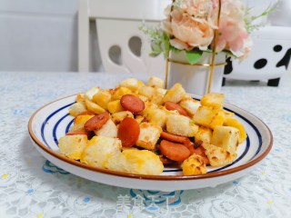 馒头炒香肠的做法