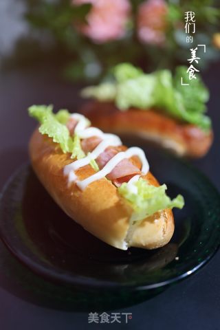 火腿沙拉面包的做法