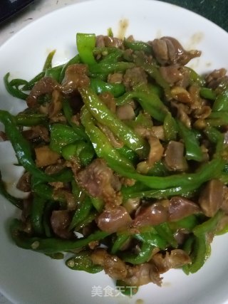 青椒鸡胗的做法