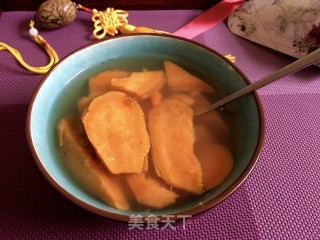 桂花烟薯糖水的做法