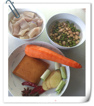 腊豆皮冻的做法步骤：1