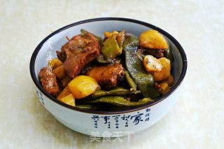 排骨炖豆角的做法