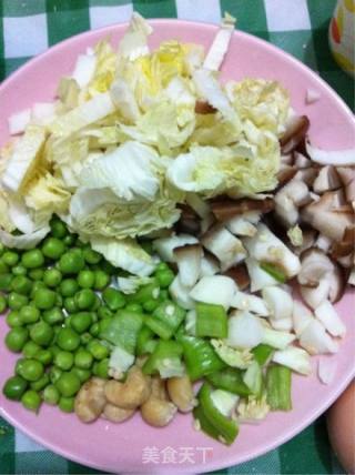 减肥蔬菜炒饭的做法步骤：2
