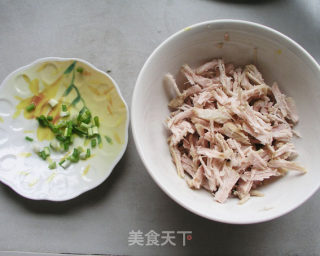 小油菜拆骨肉炒饭的做法步骤：2