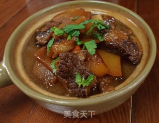 萝卜炖牛腩的做法