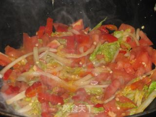 泡椒白菜炒米线的做法步骤：9