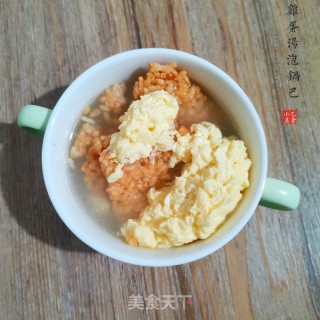 锅巴泡汤米的做法