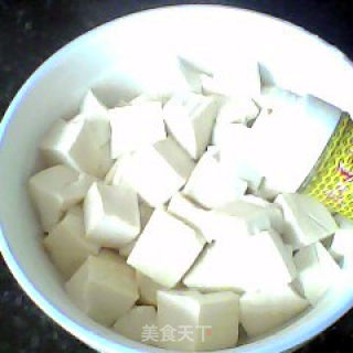 微波炉香辣豆腐的做法步骤：3