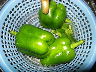 菇香青椒的做法步骤：1