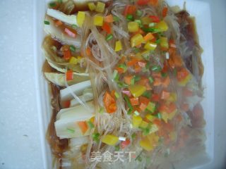 丝丝入味素菜也能很出彩----蒜香粉丝蒸白菜的做法步骤：14