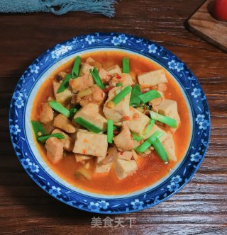 鸡肉烧豆腐的做法