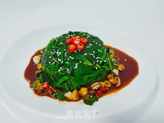 凉拌菠菜的做法