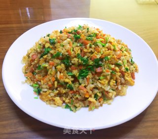 胡萝卜香菜炒饭