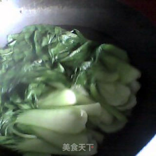 素炒油菜的做法步骤：3