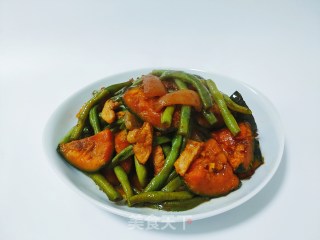 豆角窝瓜炖肉的做法