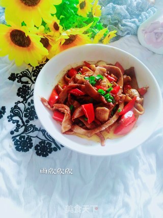 孜然泡椒爆羊肚的做法