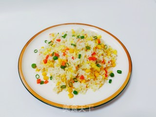 时蔬炒饭的做法