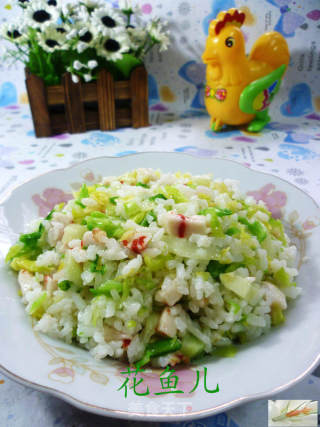 龙虾丸圆白菜炒饭