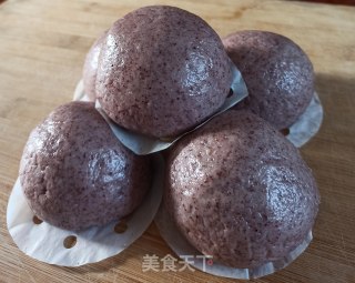 紫米馒头的做法
