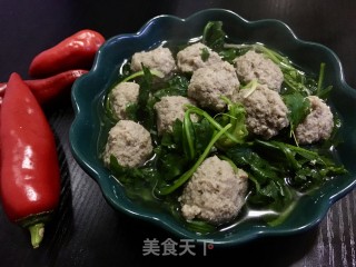牛肉丸荠菜汤的做法