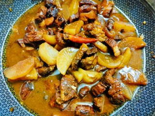 萝卜炖肉的做法