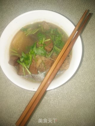 牛肉炖白萝卜的做法