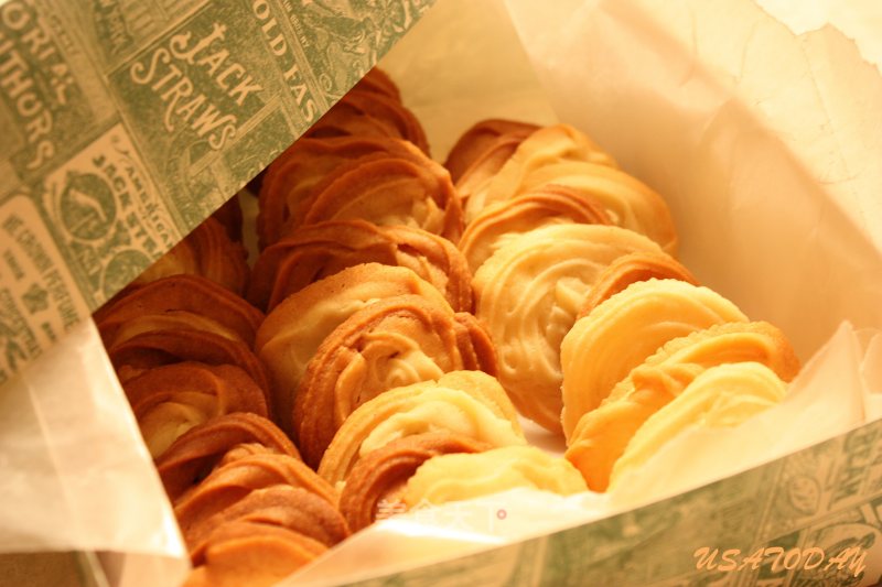 【甜牙齒】一口接一口的奶酥餅乾Danish butter cookies的做法
