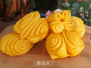椒盐南瓜花卷的做法