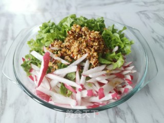 火麻仁红萝卜丝拌生菜的做法