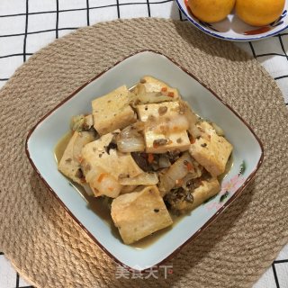 肉末豆腐烧白菜的做法