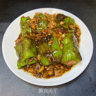 酱汁青椒火腿猪肉的做法