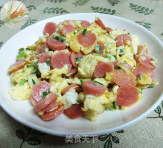 鲜鲜肠炒鸡蛋