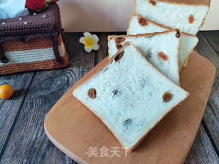 一发椰子油葡萄干吐司的做法