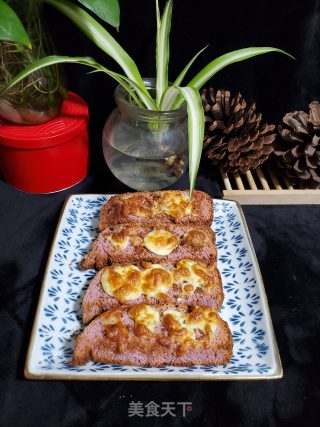 黑糖芝士烤紫薯吐司的做法