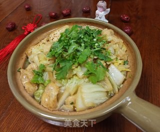 砂锅白菜豆腐果的做法