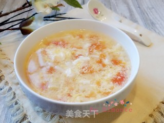 番茄海鲜菇蛋花汤的做法