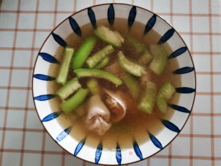 丝瓜云吞汤的做法