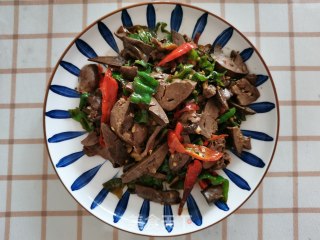 双椒炒鸭肝的做法