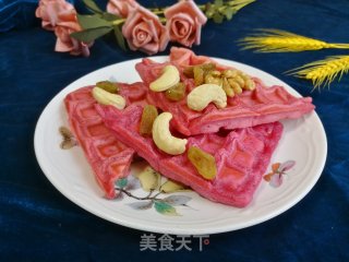 火龙果华夫饼的做法