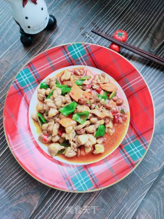 香辣鸡丁的做法