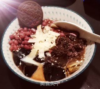 红豆凉粉冻????????????的做法