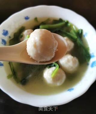 春菜鱼丸汤的做法