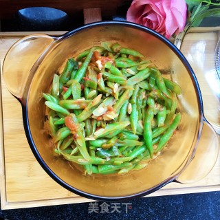 西红柿炒豆王的做法